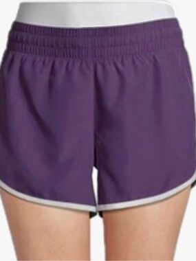 Women’s Purple Athletic Works Shorts with White Trim- S (4/6)